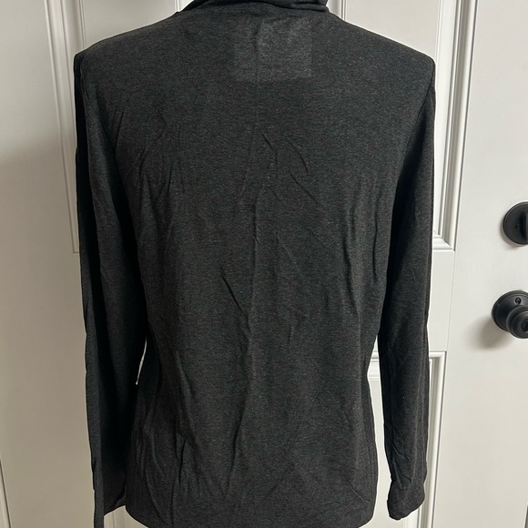 Chicos Magdalia Long Sleeve Turtleneck Alpaca Gray NWT 0 - Picture 4 of 6